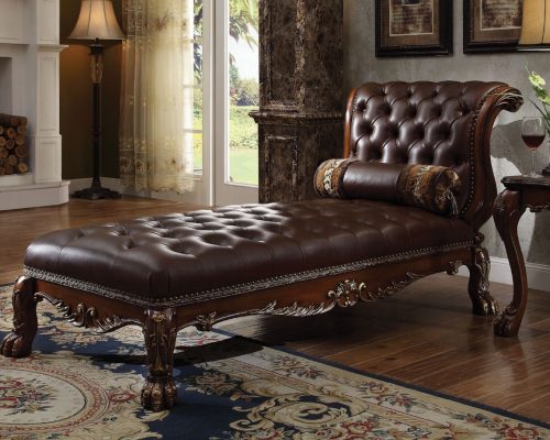 Acme Dresden Chaise with Pillow