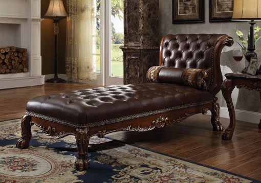 Acme Dresden Chaise with Pillow