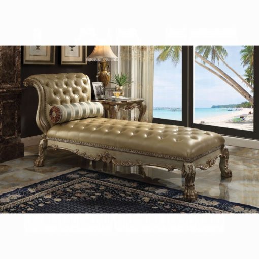 Acme Dresden Chaise with Pillow - Image 2