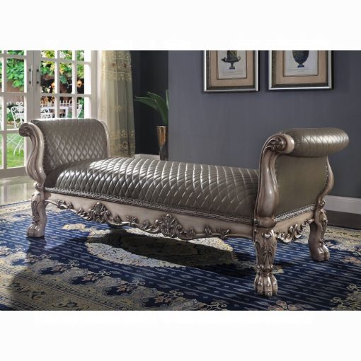 Acme Dresden Synthetic Leather & Vintage Bone White Bench