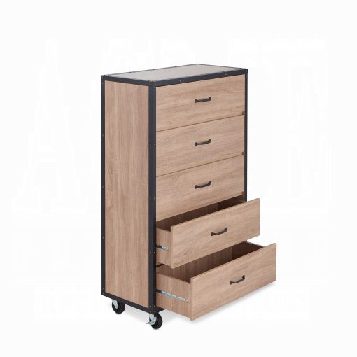 Acme Bemis Weathered Light Oak Chest - Image 4