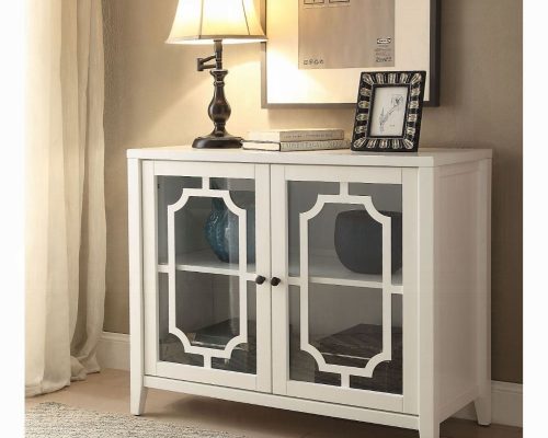 Acme Ceara White Console Cabinet