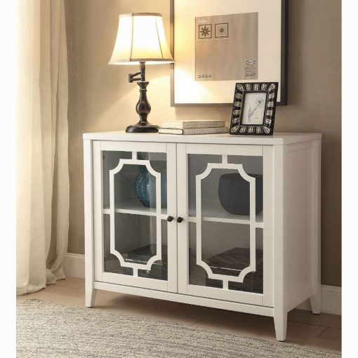 Acme Ceara White Console Cabinet