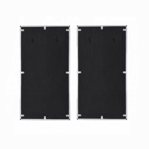 Acme Chafik Mirrored, Natural Oak & Chrome Accent Mirror - Set of 2 - Image 3