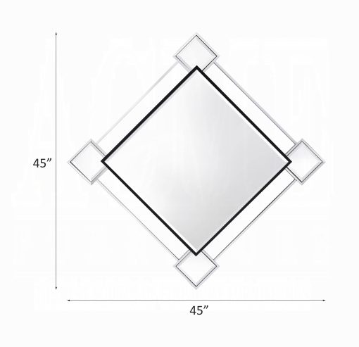 Acme Asbury Mirrored & Chrome Accent Mirror - Image 5