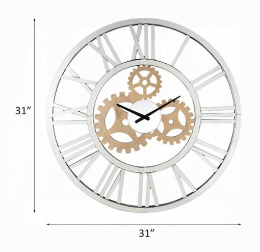 Acme Dominic Mirrored Wall Clock - Image 3