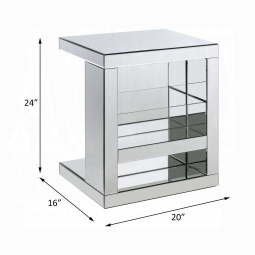 Acme Dominic Mirrored Accent Table - Image 2