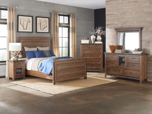 Intercon Taos Canyon Brown 1 Drawer Nightstand - Image 2
