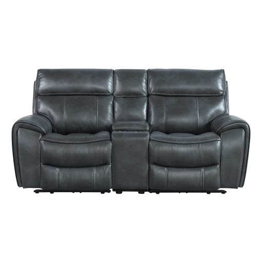 Intercon Summit Dual-Power Loveseat | Bolero Slate - Image 2