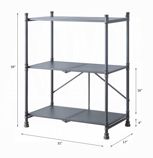 Acme Cordelia Sandy Black Dark Bronze Hand-Brushed Console Table - Image 3