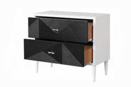 Acme Dubni White & Black Accent Table - Image 5
