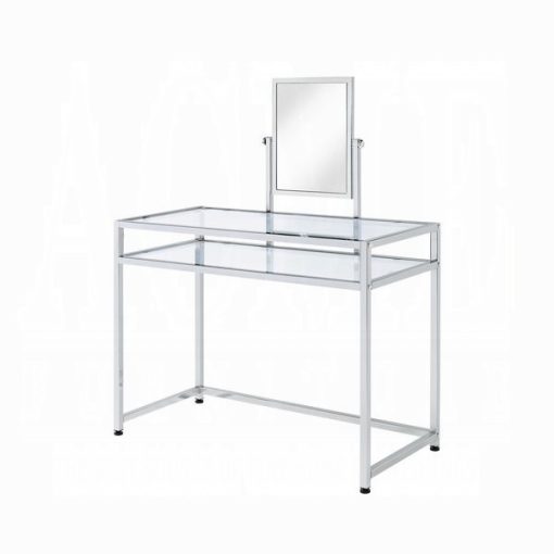 Acme Coleen Chrome Vanity Set - Image 2