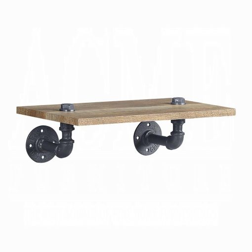 Acme Brantley Oak & Sandy Black Wall Rack - Image 2