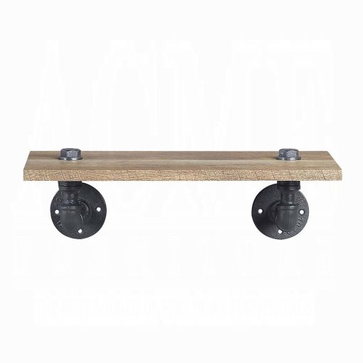 Acme Brantley Oak & Sandy Black Wall Rack - Image 3