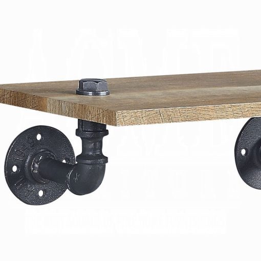 Acme Brantley Oak & Sandy Black Wall Rack - Image 5