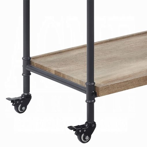 Acme Brantley Oak & Sandy Black Serving Cart - Image 5