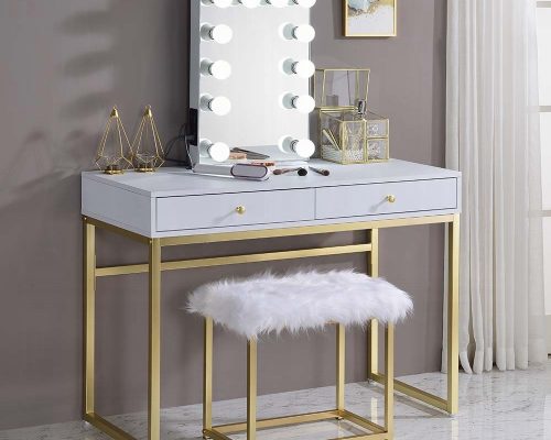 Acme Asa White Accent Mirror