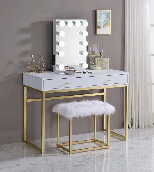 Acme Asa White Accent Mirror