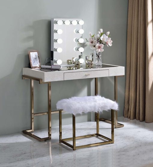 Acme Asa White Accent Mirror - Image 5