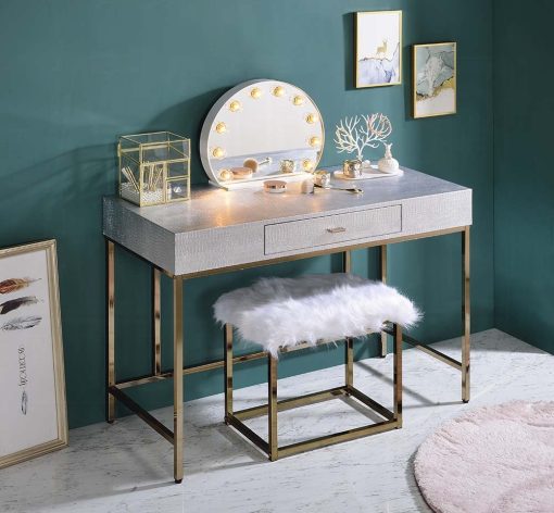 Acme Alma White Accent Mirror - Image 4