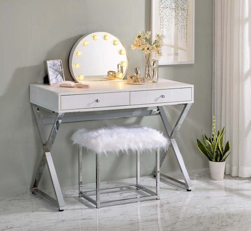Acme Alma White Accent Mirror - Image 5