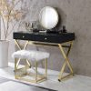 Acme Adao Vanity Mirror & Stool