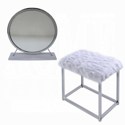 Acme Adao Vanity Mirror & Stool - Image 19