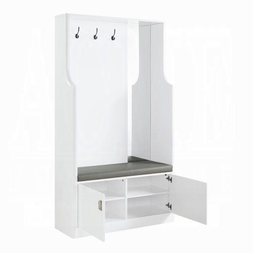 Acme Buck II White High Gloss Hall Tree - Image 4