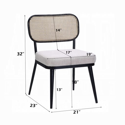Acme Colson Black 3 Pcs Table & Chairs Set - Image 10