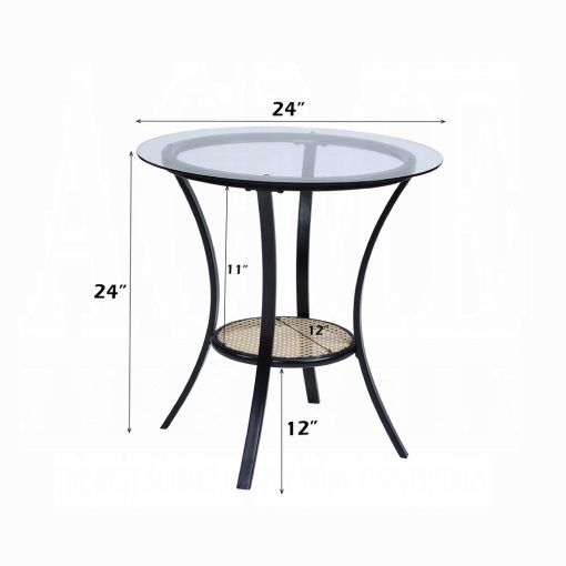 Acme Colson Black 3 Pcs Table & Chairs Set - Image 11