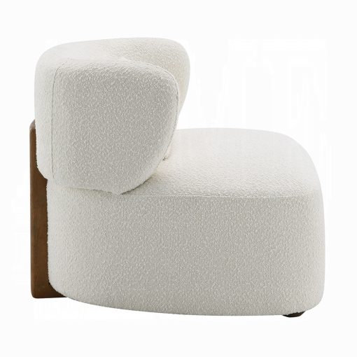 Acme Darius Beige Boucle Accent Chair with Pillow - Image 7