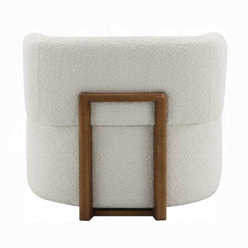Acme Darius Beige Boucle Accent Chair with Pillow - Image 8