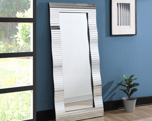 Acme Dominic Mirrored Floor Accent Mirror