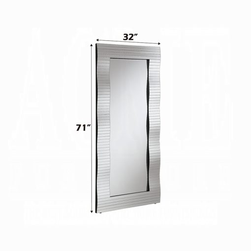 Acme Dominic Mirrored Floor Accent Mirror - Image 4