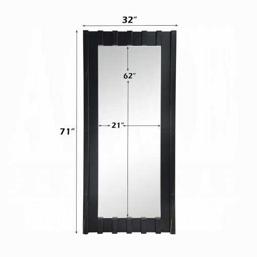 Acme Dara Black Floor Mirror - Image 4
