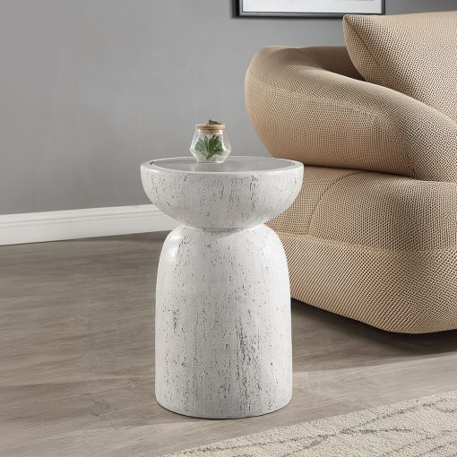 Acme Dylana Natural Gray Accent Table