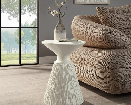 Acme Duane Natural White Accent Table