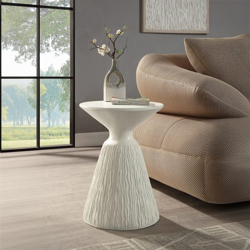 Acme Duane Natural White Accent Table