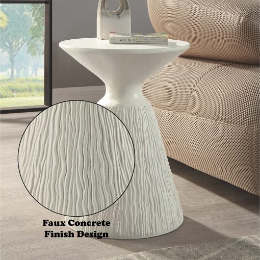Acme Duane Natural White Accent Table - Image 4
