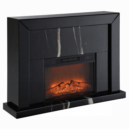 Acme Drisana Black Mirrored Fireplace - Image 2