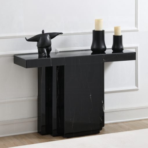 Acme Drisana Black Mirrored Console Table
