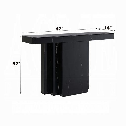 Acme Drisana Black Mirrored Console Table - Image 4