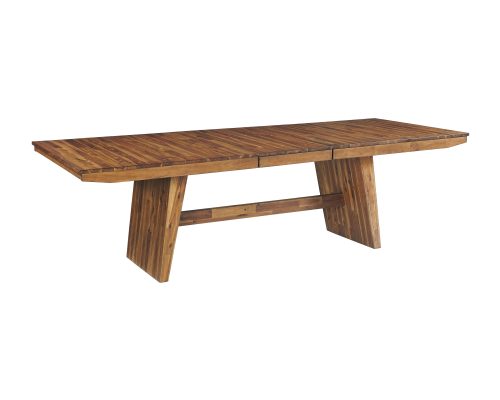 Intercon Vantage Organic Spice Acacia Trestle Dining Table