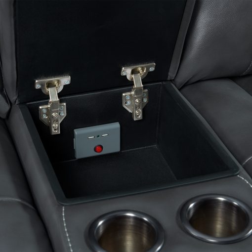 Intercon Summit Dual-Power Loveseat | Bolero Slate - Image 4