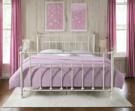 Acme Comet White Bed
