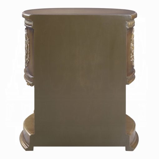 Acme Constantine Brown & Gold Nightstand - Image 6