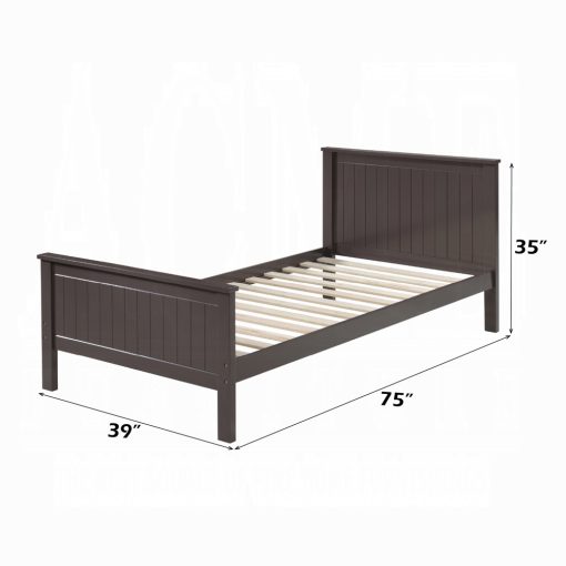 Acme Bungalow Chocolate Twin Bed - Image 6