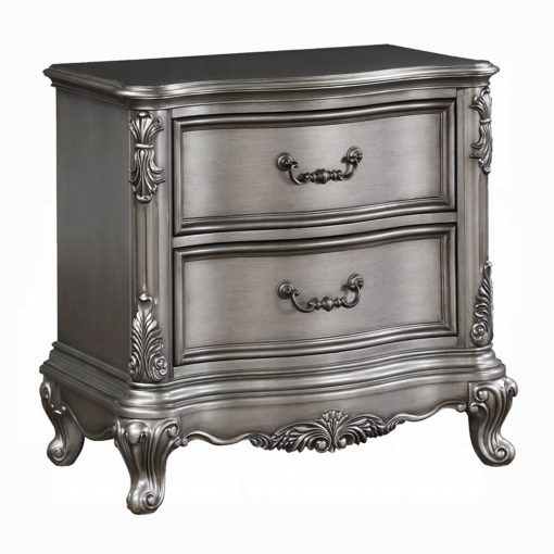 Acme Ariadne Antique Platinum Nightstand - Image 2