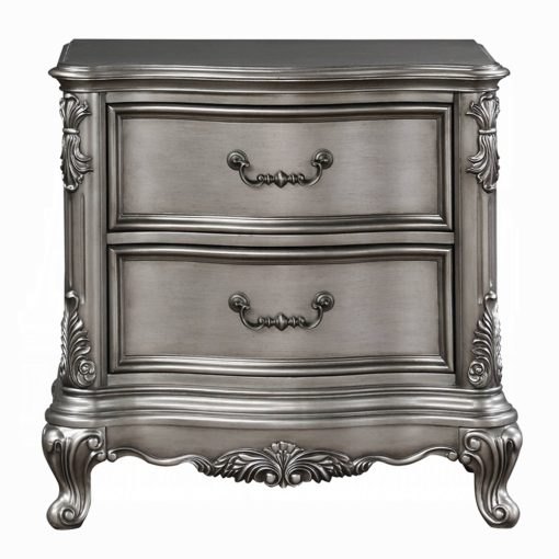 Acme Ariadne Antique Platinum Nightstand - Image 3