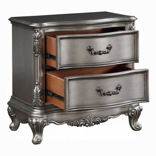 Acme Ariadne Antique Platinum Nightstand - Image 4